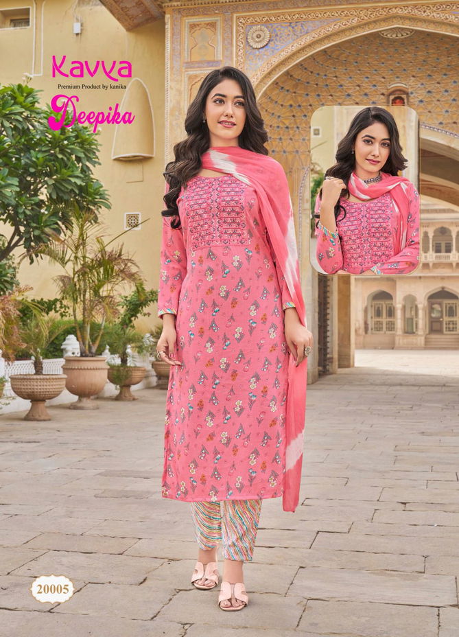 Deepika Vol 20 By Kavya Capsule Printed Kurti With Bottom Dupatta Wholesale Shop In Surat
